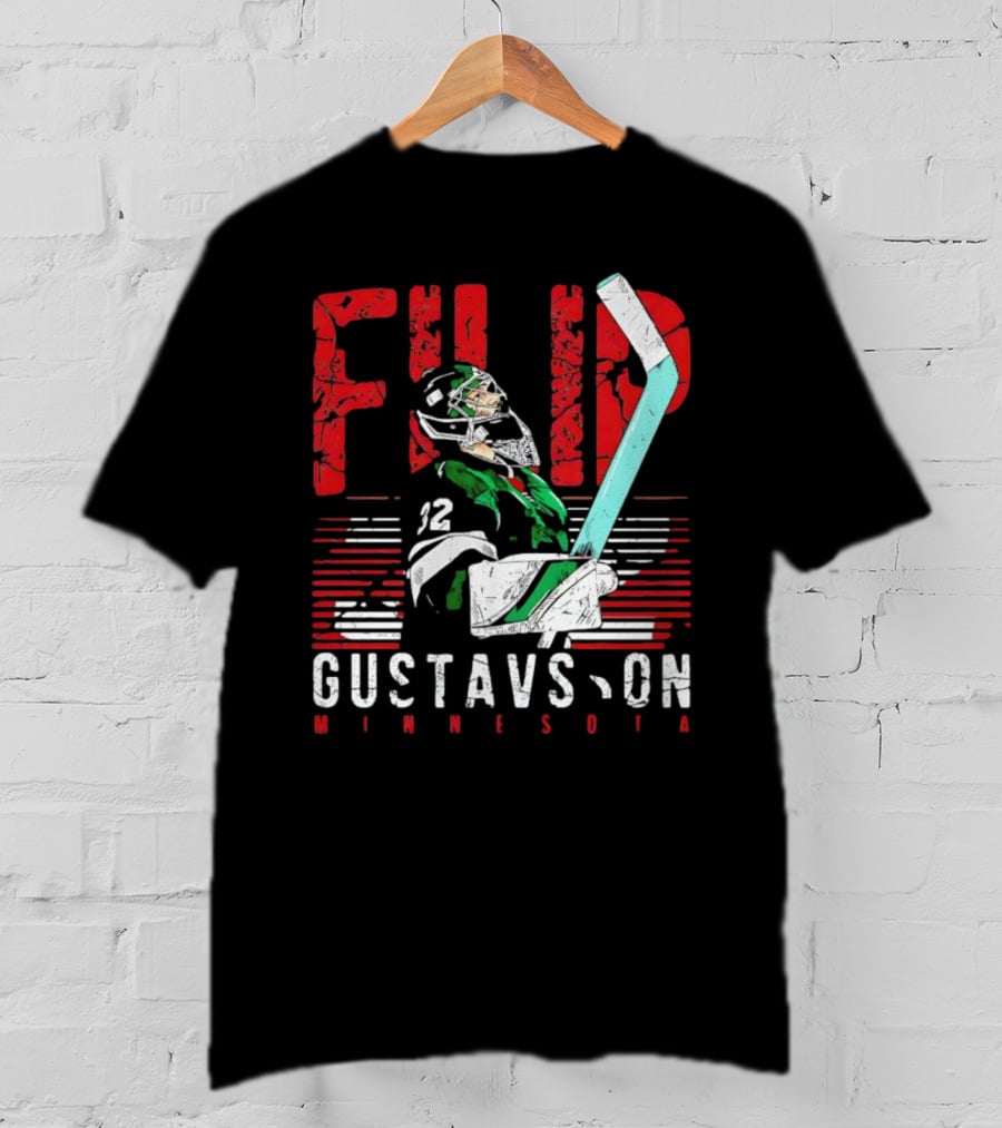 Filip Gustavsson Minnesota Vintage Hockey Player NHL Wild T-Shirt