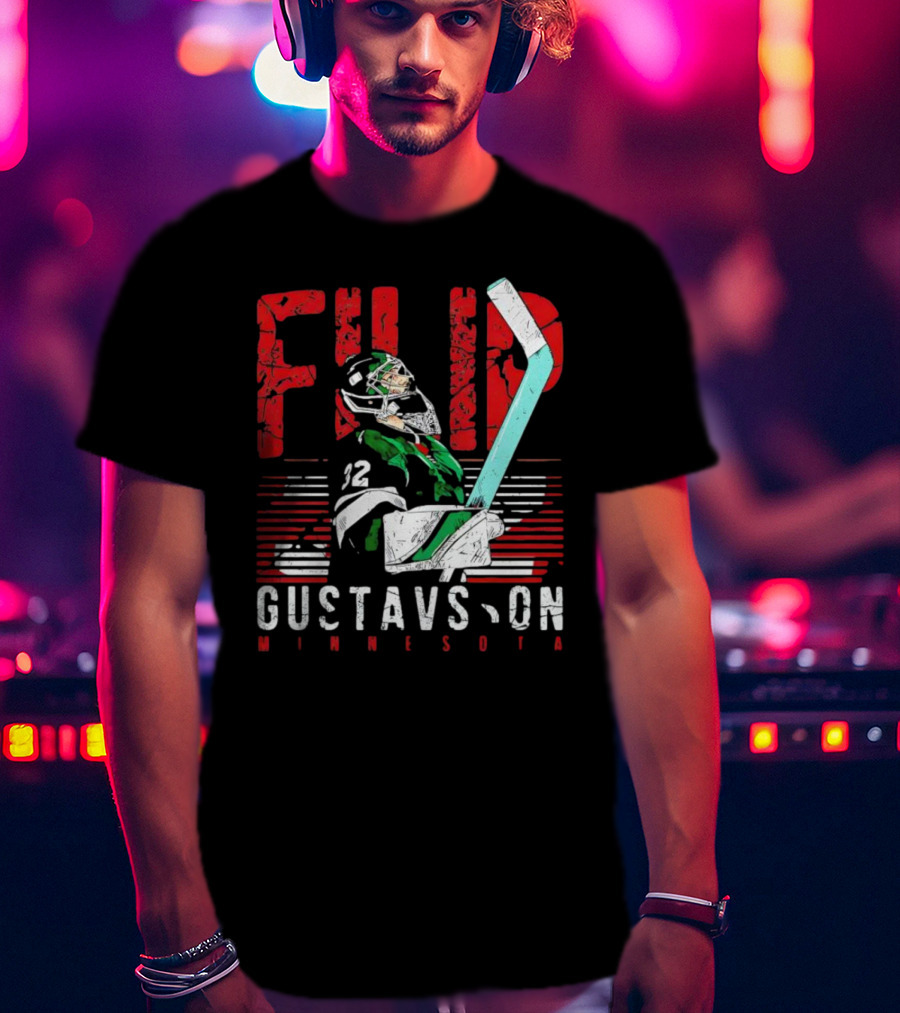 Filip Gustavsson Minnesota Vintage Hockey Player NHL Wild T-Shirt