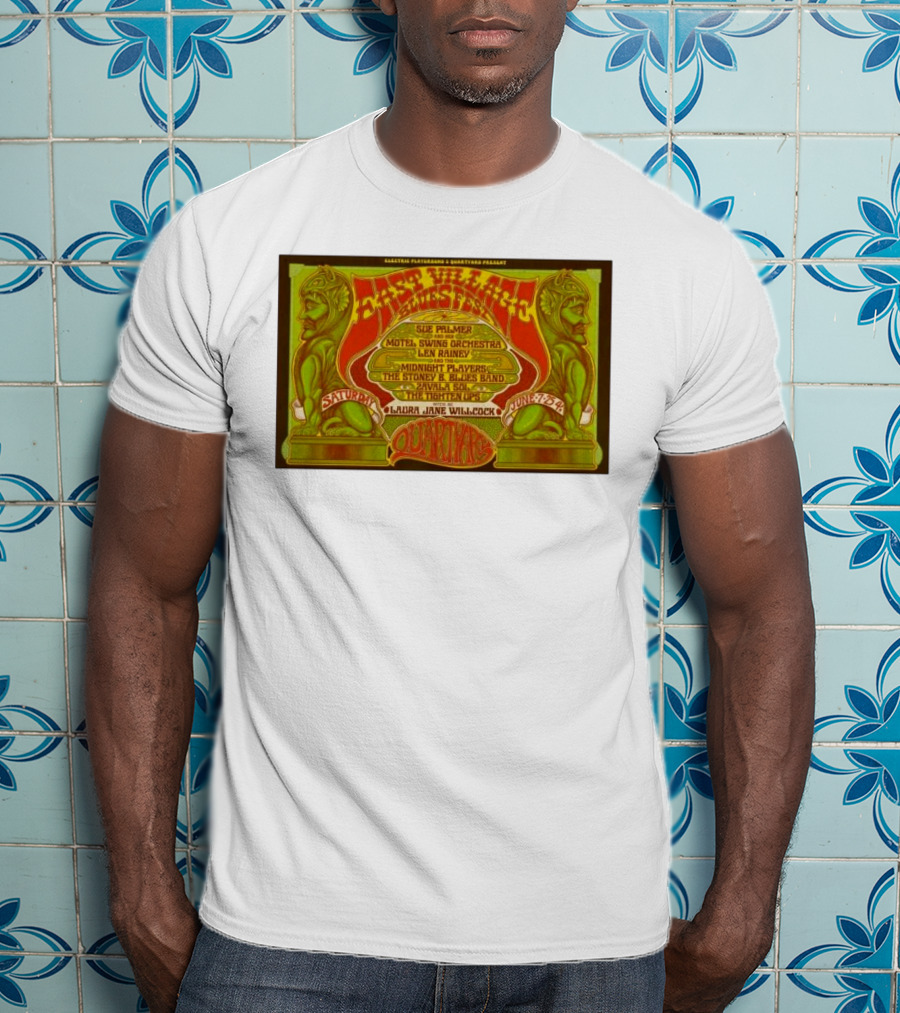 East Village Blues Festival Quartyard San Diego June 7 2025 Sue Palmer Motel Swing Orchestra Midnight Players Zivalva Soles T-Shirt
