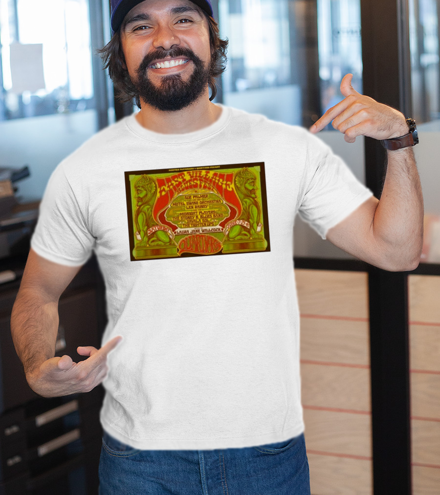 East Village Blues Festival Quartyard San Diego June 7 2025 Sue Palmer Motel Swing Orchestra Midnight Players Zivalva Soles T-Shirt
