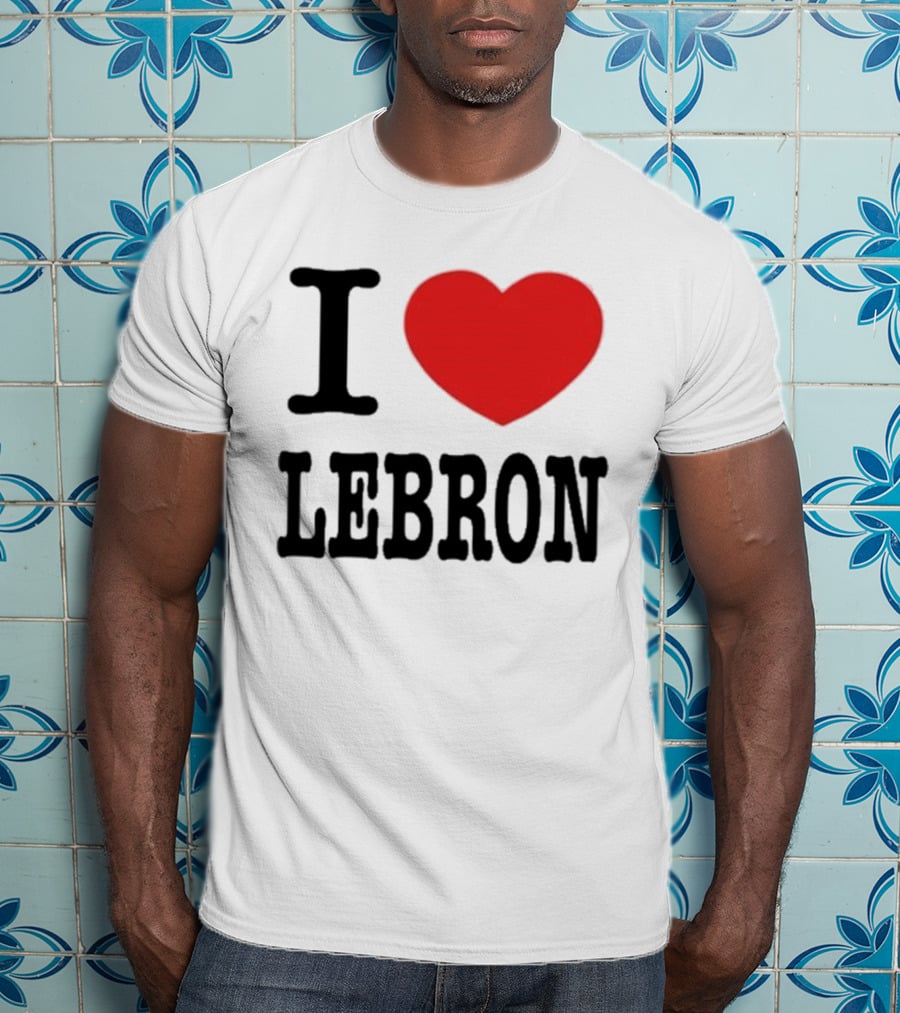 I Love LeBron Heart T-Shirt
