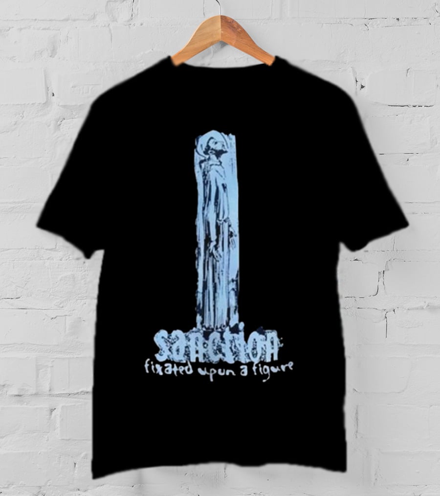 Sanction Fixated Upon A Figure 2025 Blue Monochrome T-Shirt