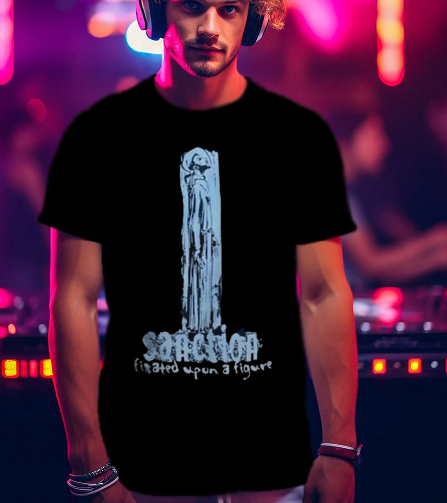 Sanction Fixated Upon A Figure 2025 Blue Monochrome T-Shirt