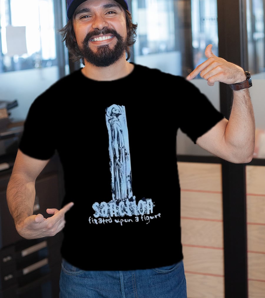 Sanction Fixated Upon A Figure 2025 Blue Monochrome T-Shirt