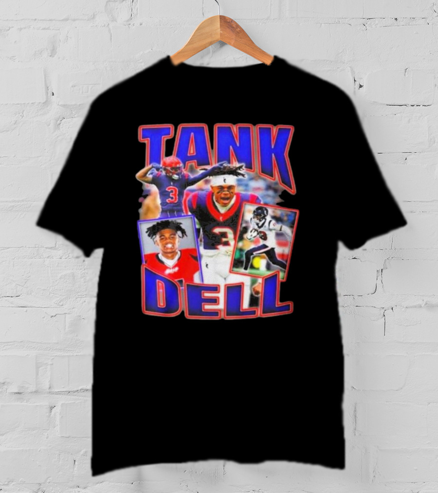 Tank Dell Football Triple Threat Texans Player Highlights T-Shirt