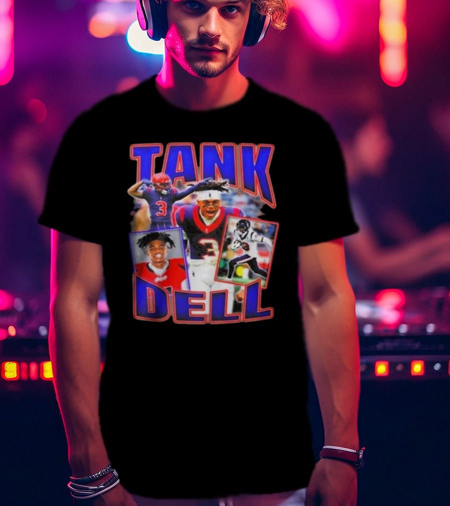 Tank Dell Football Triple Threat Texans Player Highlights T-Shirt