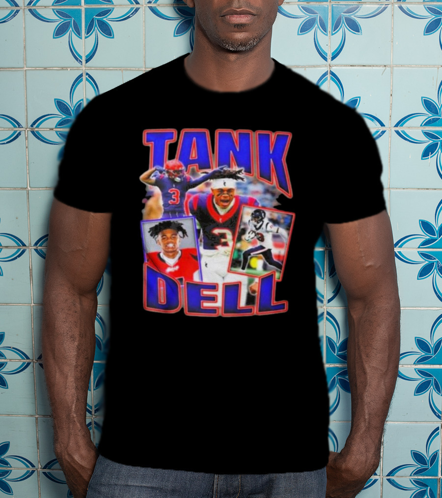 Tank Dell Football Triple Threat Texans Player Highlights T-Shirt