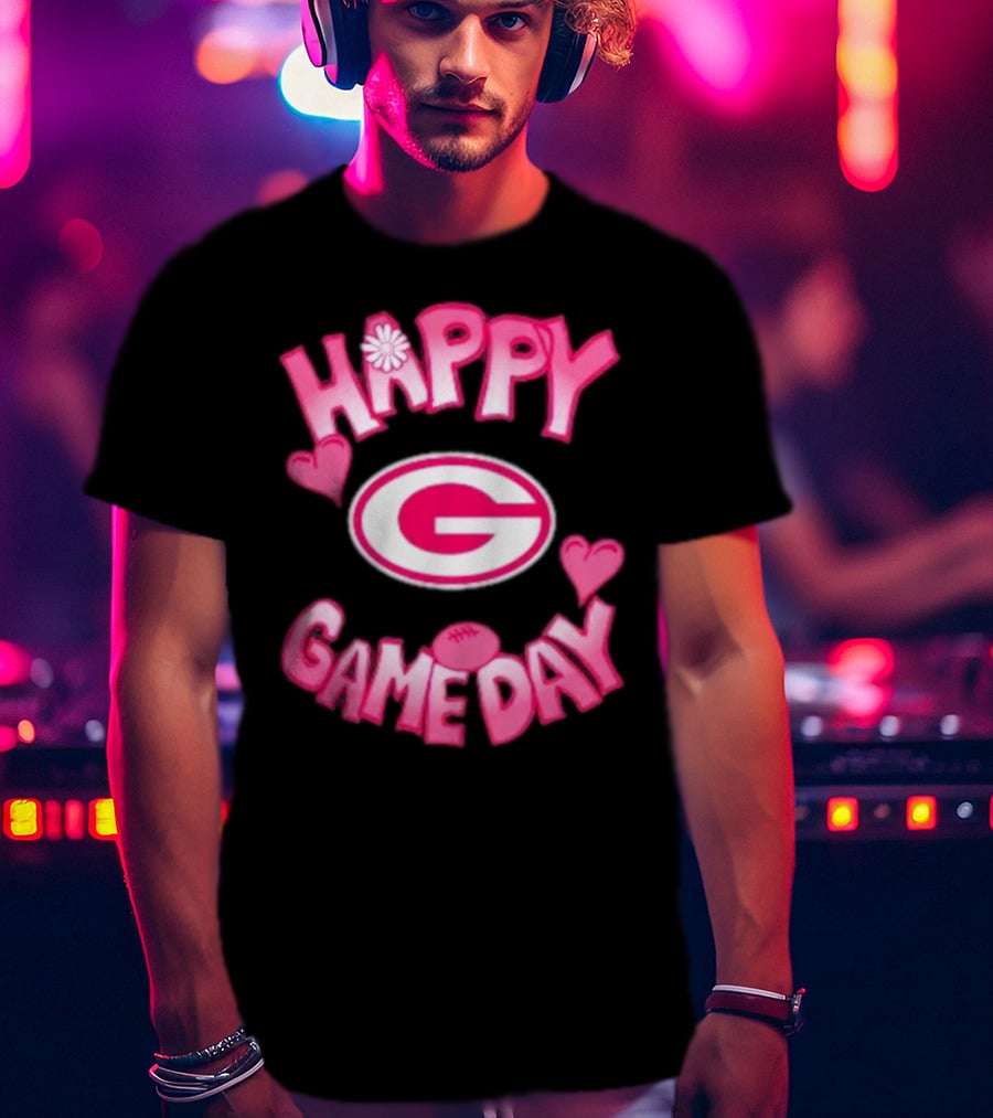 Happy Gameday Valentine’s Day Green Bay Packers 2025 T-Shirt