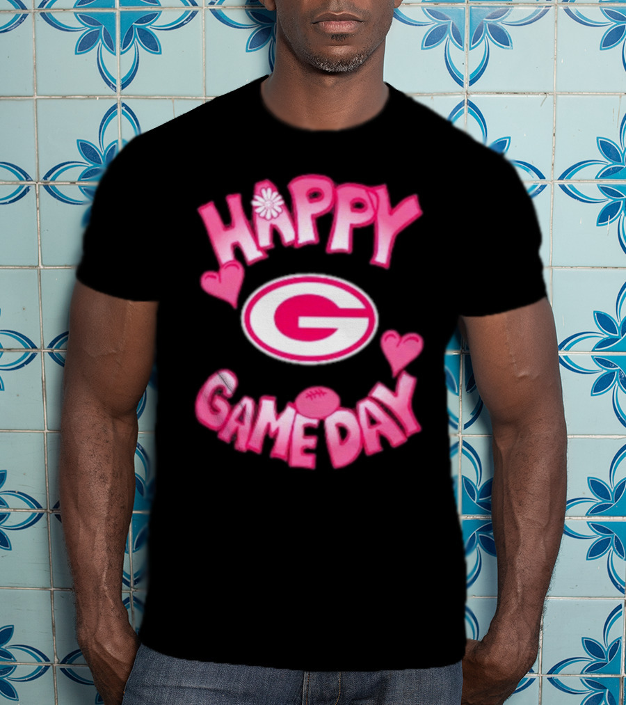 Happy Gameday Valentine’s Day Green Bay Packers 2025 T-Shirt
