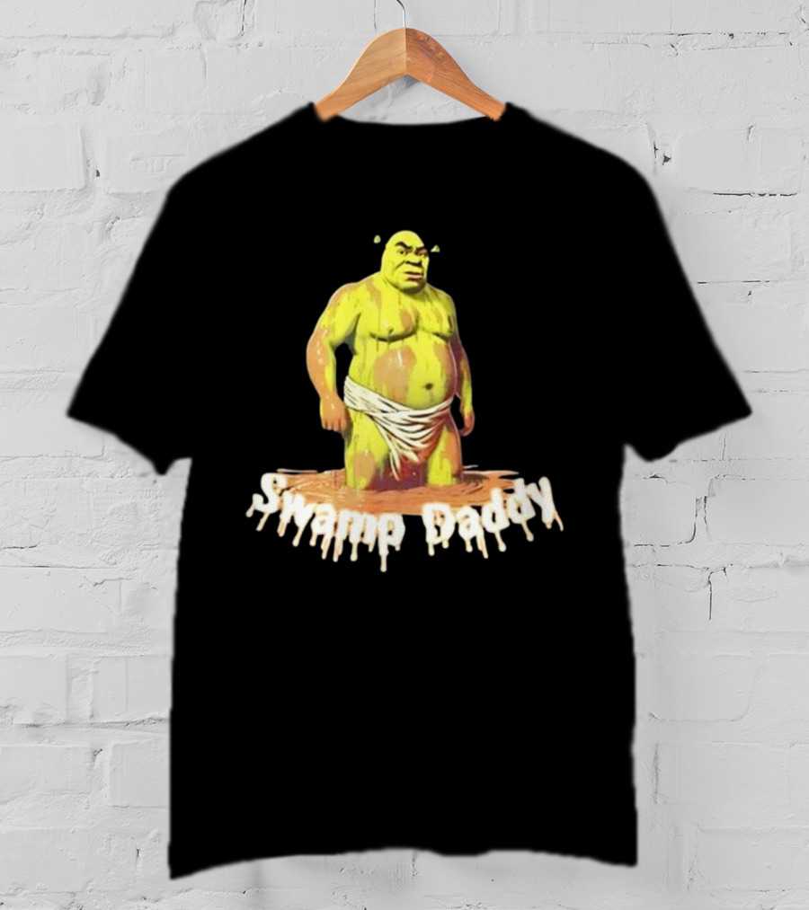 Unethical Threads Swamp Daddy Shrek Dripping Text Image T-Shirt