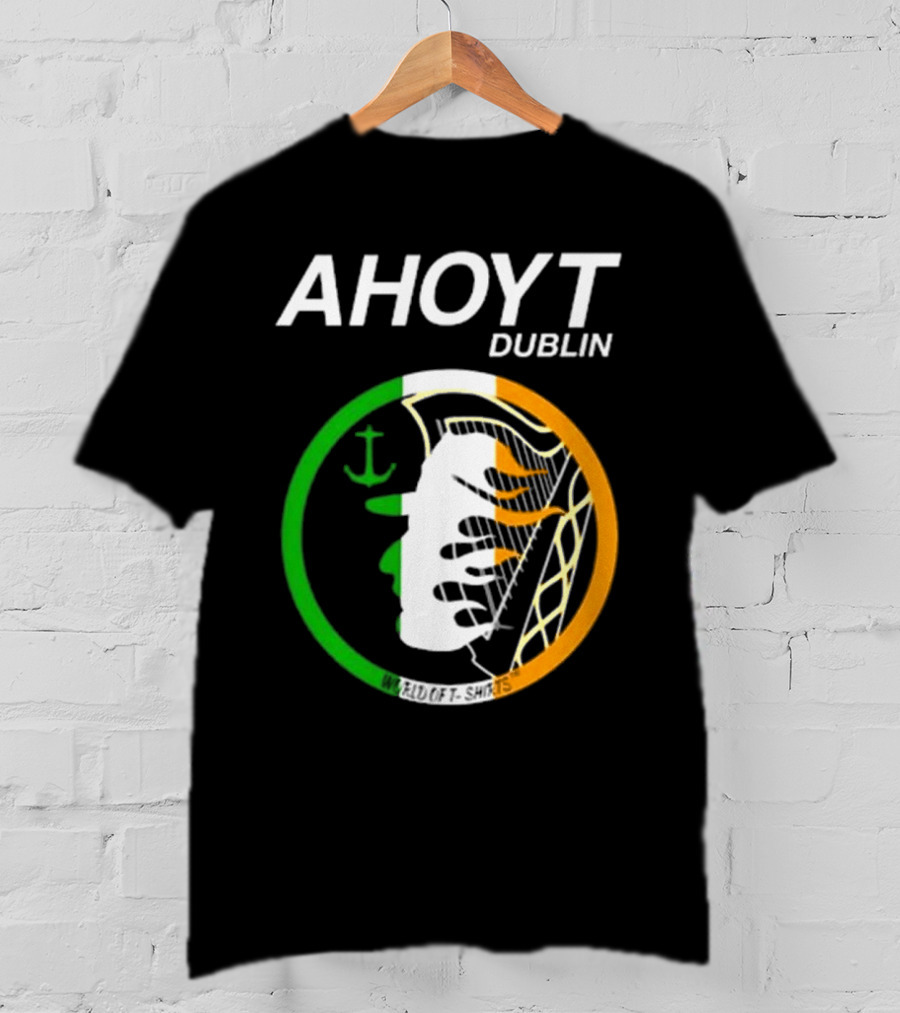 AHOYT Dublin Anchor Emblem Irish Tricolor T-Shirt