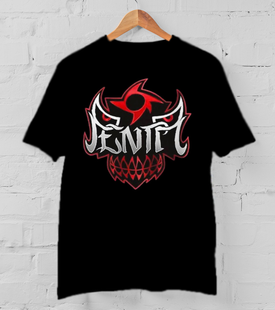 Penta Black And Red Tribal T-Shirt