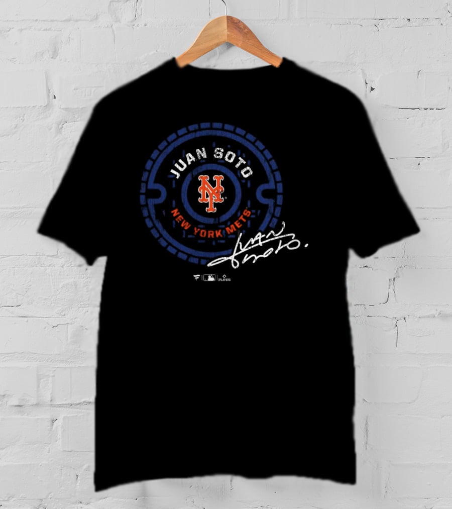 Juan Soto New York Mets MLB Logo Signature Players T-Shirt