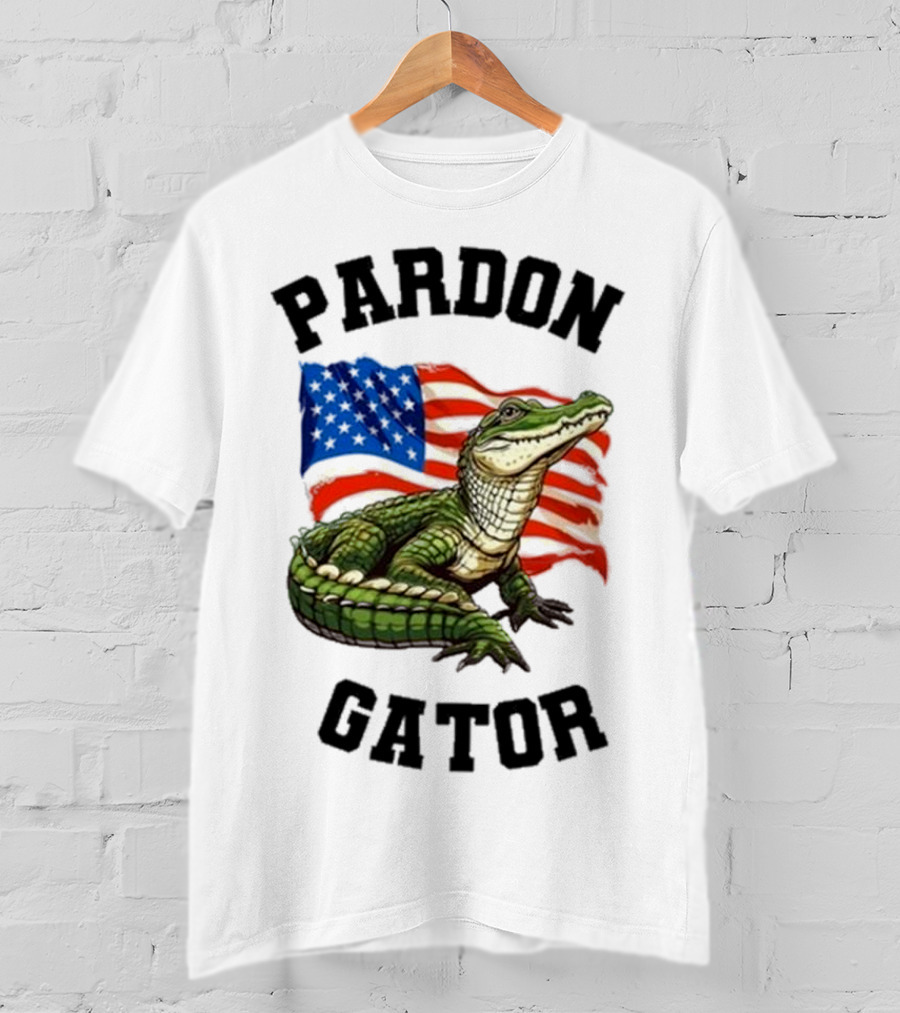 Pardon Gator American Flag Constitutional Gator T-Shirt