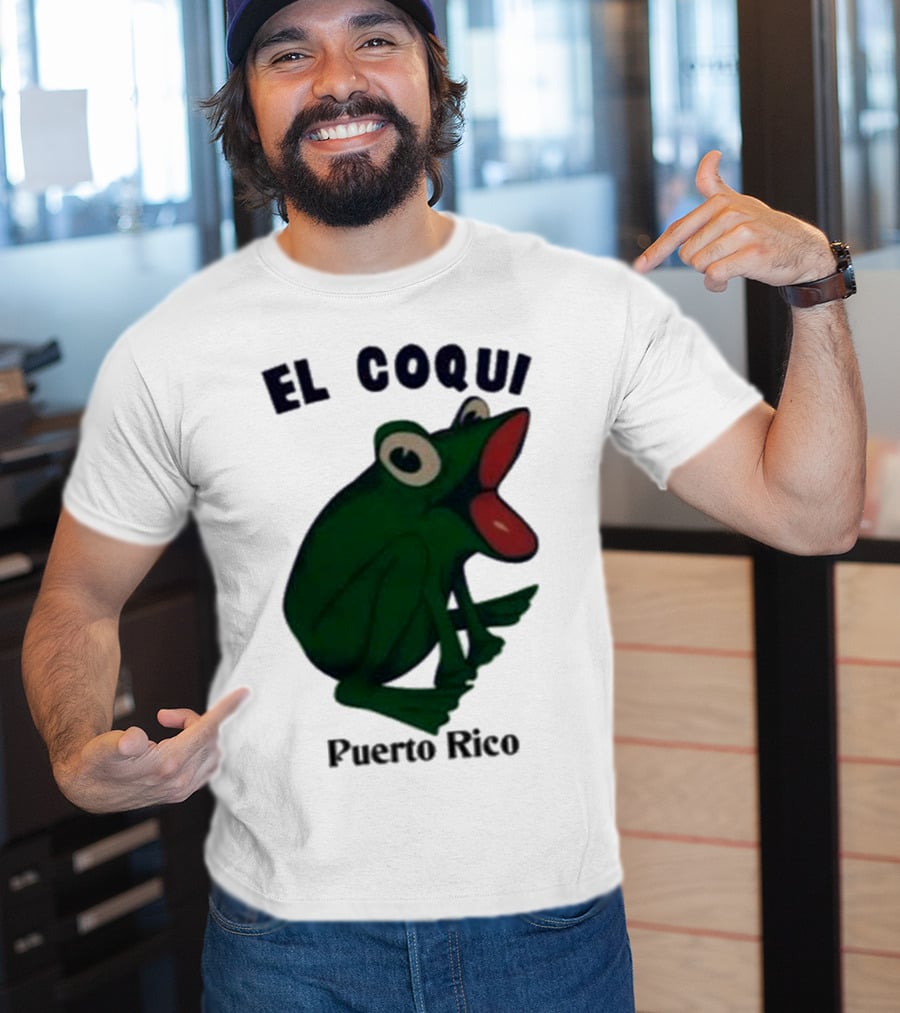 Dios Bunny El Coqui Puerto Rico Frog T-Shirt