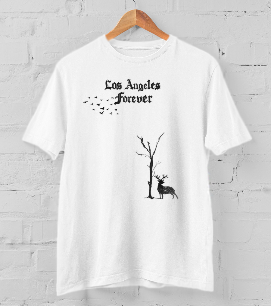 Los Angeles Forever Birds Flying Tree Deer Hila Klein Dedication T-Shirt