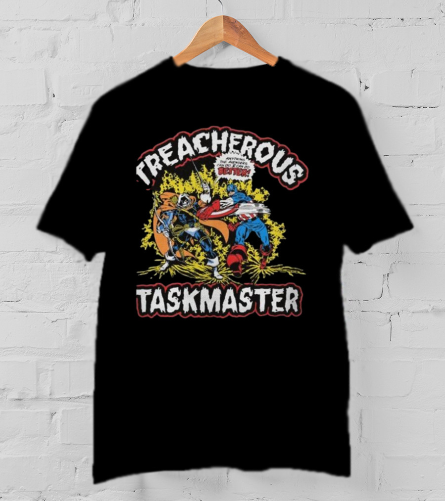 Treacherous Taskmaster Mighty Deadliest Combat Captain America T-Shirt