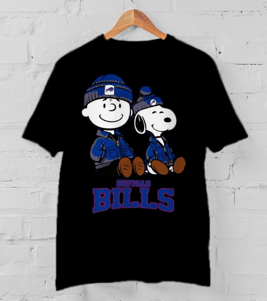 Charlie Brown Snoopy Buffalo Bills Fans 2025 T-Shirt