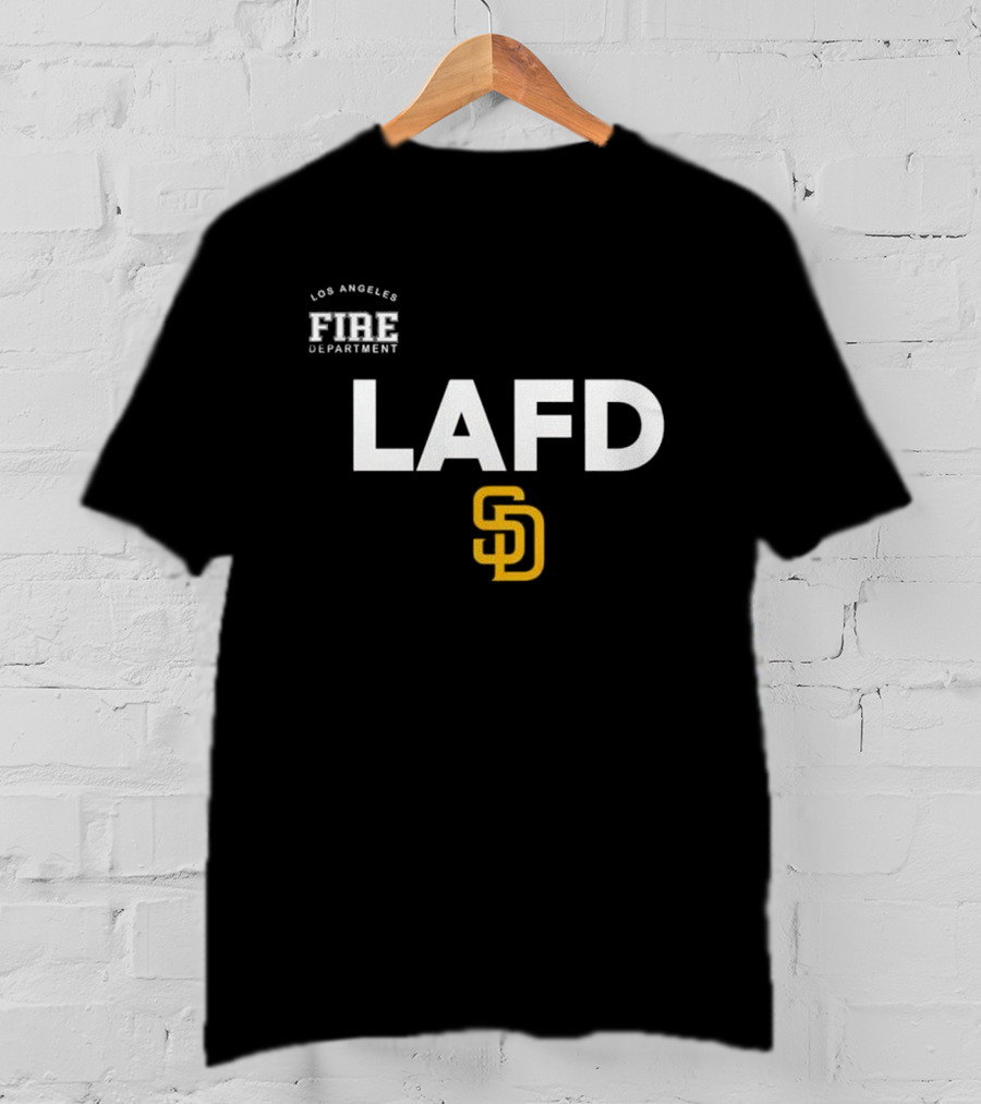 LAFD San Diego Padres Los Angeles Fire Department Gratitude 2025 T-Shirt