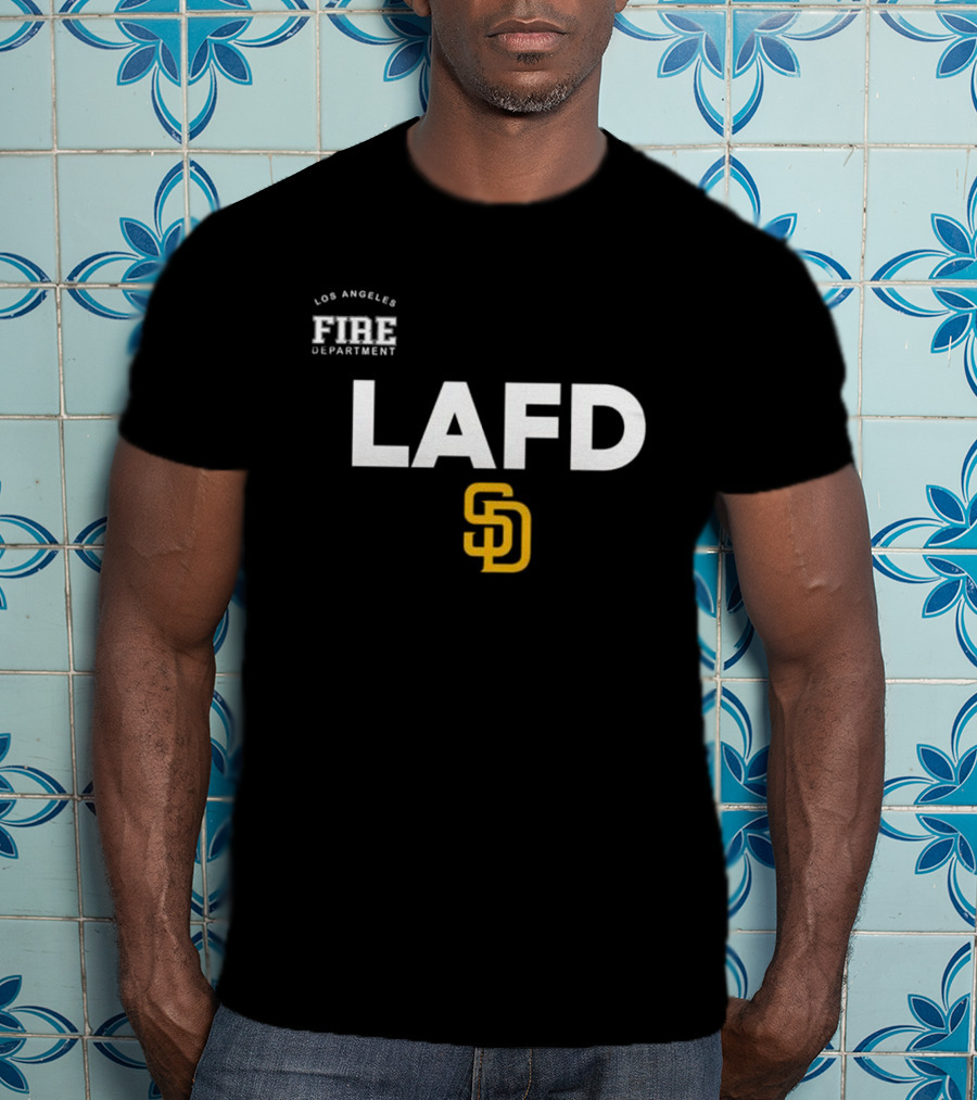 LAFD San Diego Padres Los Angeles Fire Department Gratitude 2025 T-Shirt