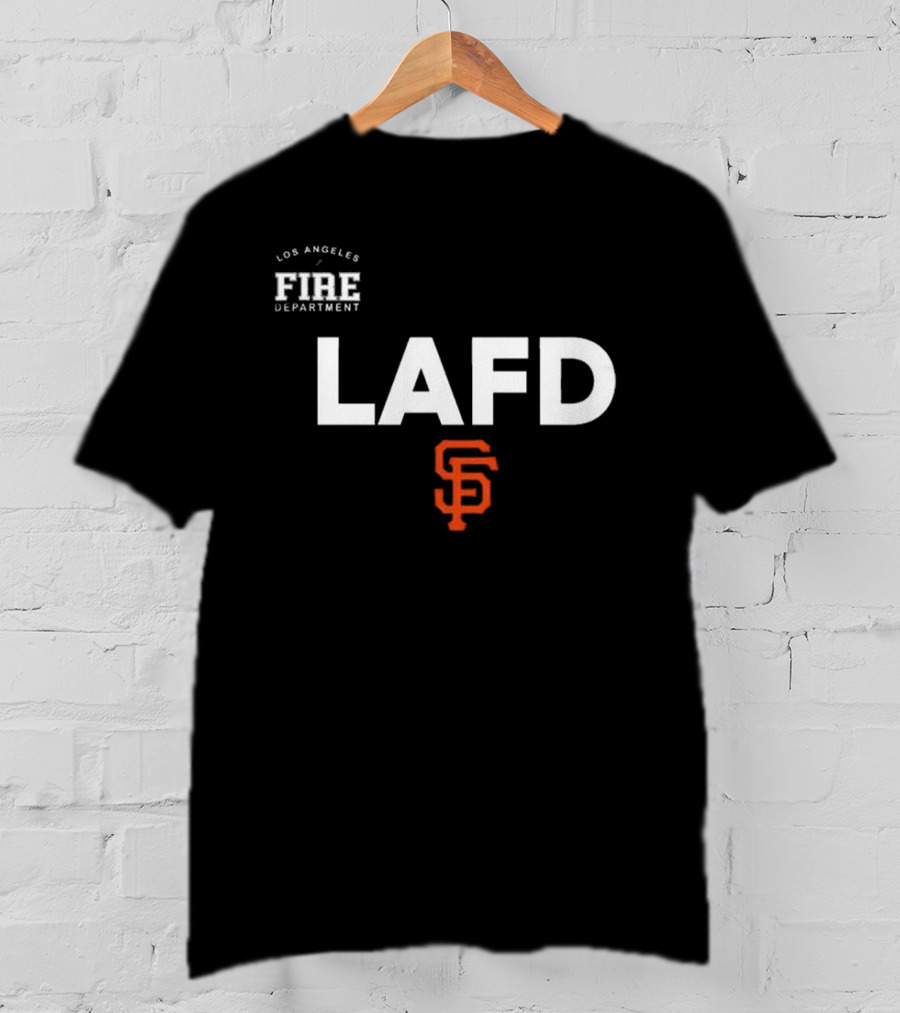 LAFD Los Angeles Fire Department San Francisco Giants Gratitude 2025 T-Shirt