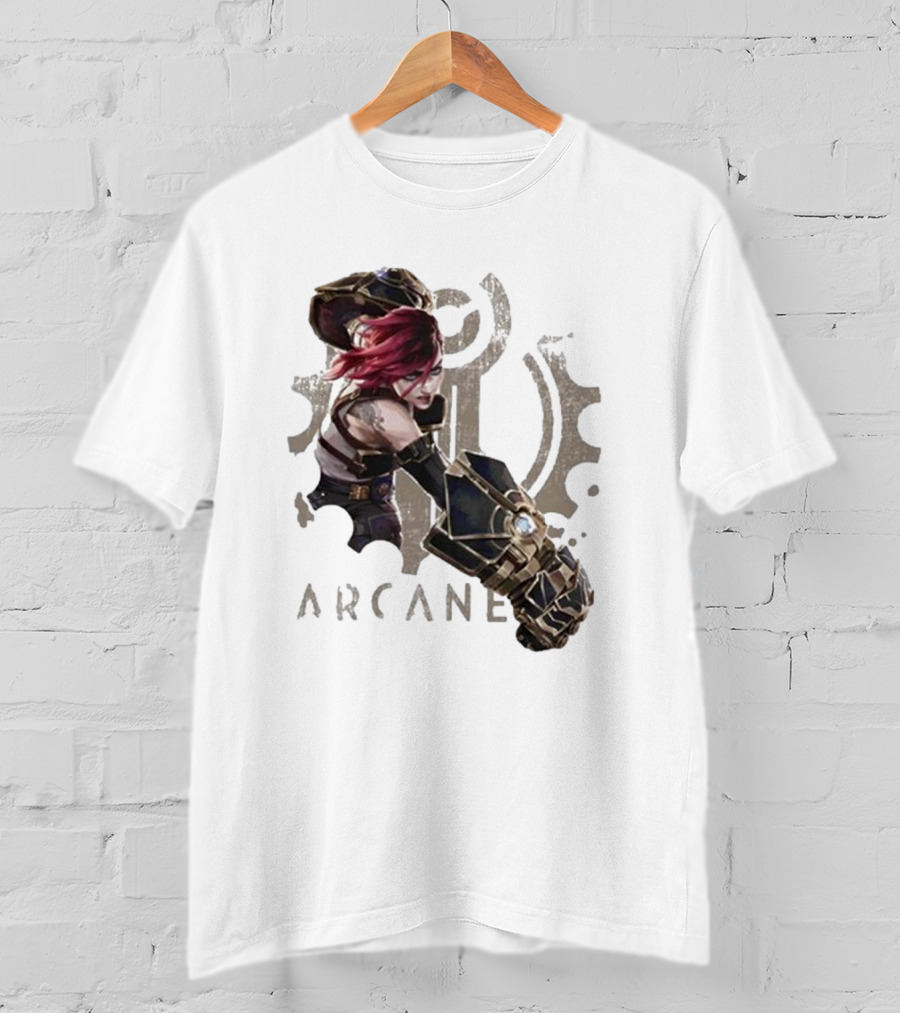Arcane League Of Legends Violet Fat Hands T-Shirt
