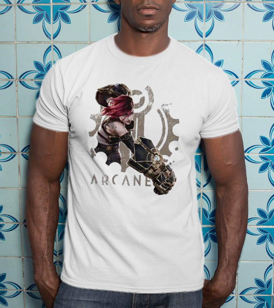 Arcane League Of Legends Violet Fat Hands T-Shirt