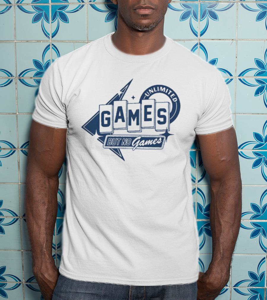 Chuckle Unlimited Games But No Games Ringer T-Shirt