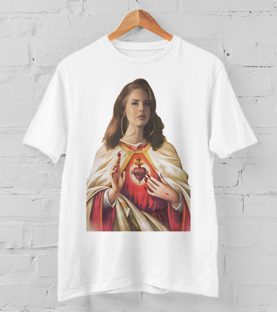 Jesus Lana Del Rey Sacred Heart Icon Image T-Shirt