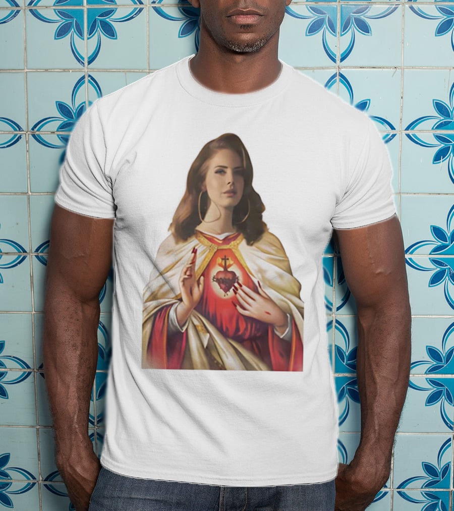 Jesus Lana Del Rey Sacred Heart Icon Image T-Shirt