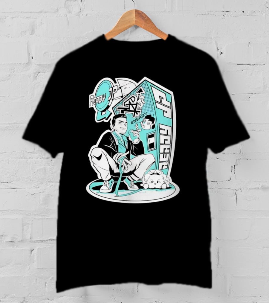 Ready JP Energy Machine Retro Style Oponok T-Shirt