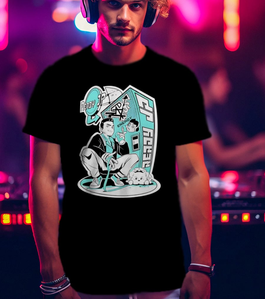 Ready JP Energy Machine Retro Style Oponok T-Shirt