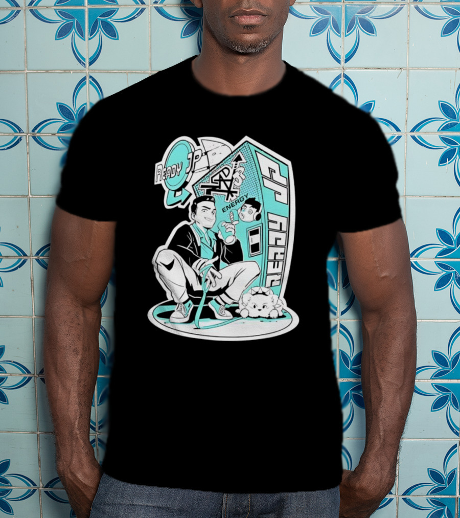 Ready JP Energy Machine Retro Style Oponok T-Shirt