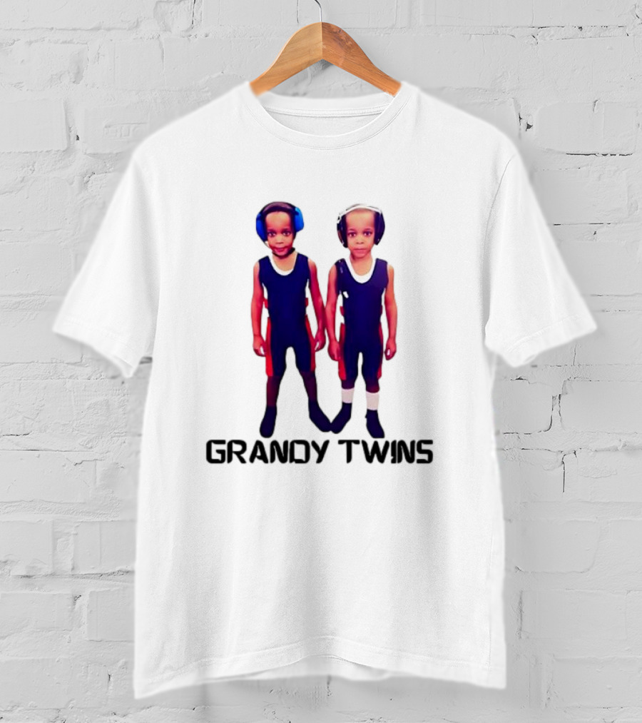 Baby Grandy Twins Wrestlers With Protective Headgear T-Shirt