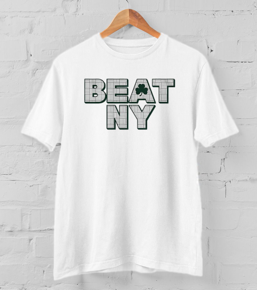 Beat NY Basketball Cloverleaf Pattern T-Shirt