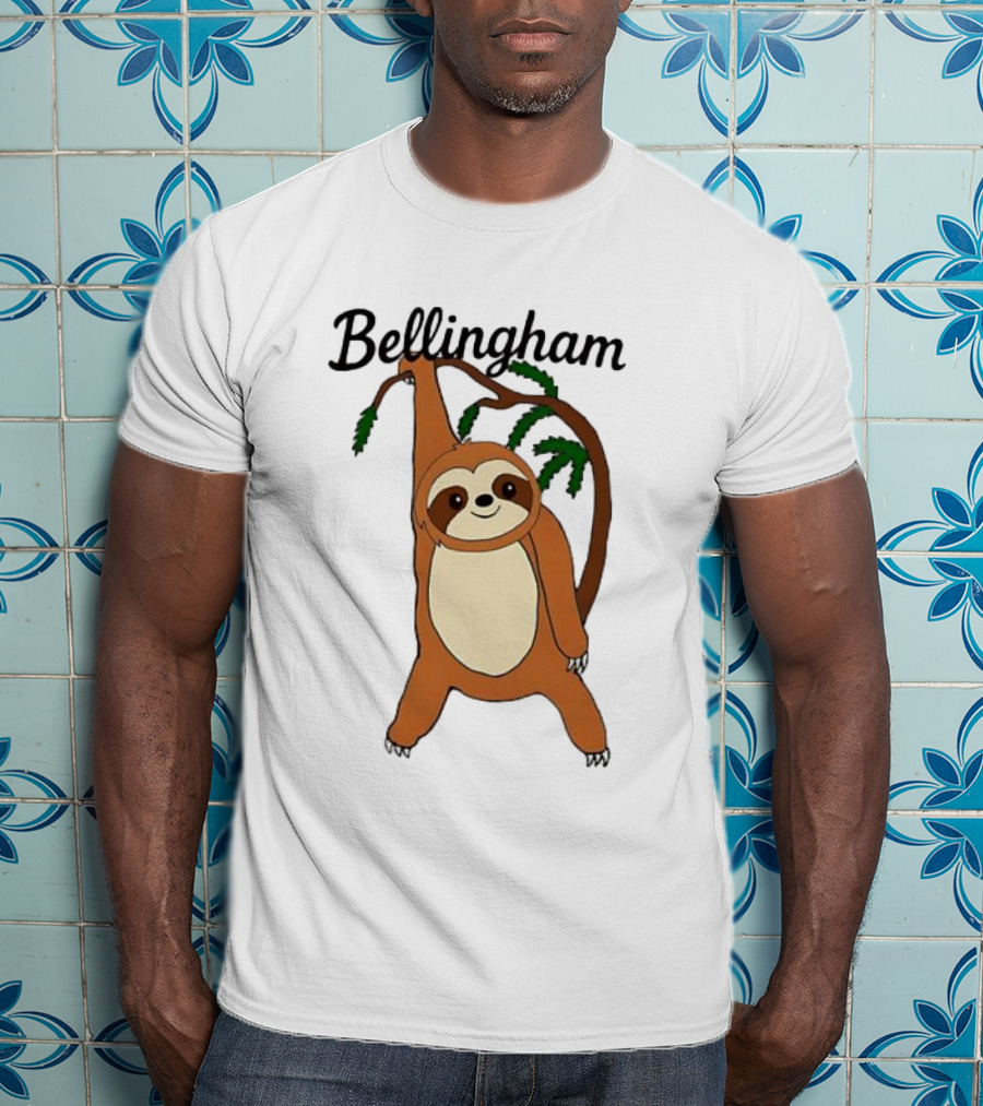 Bellingham Sloth Hanging From Tree Branch T-Shirt