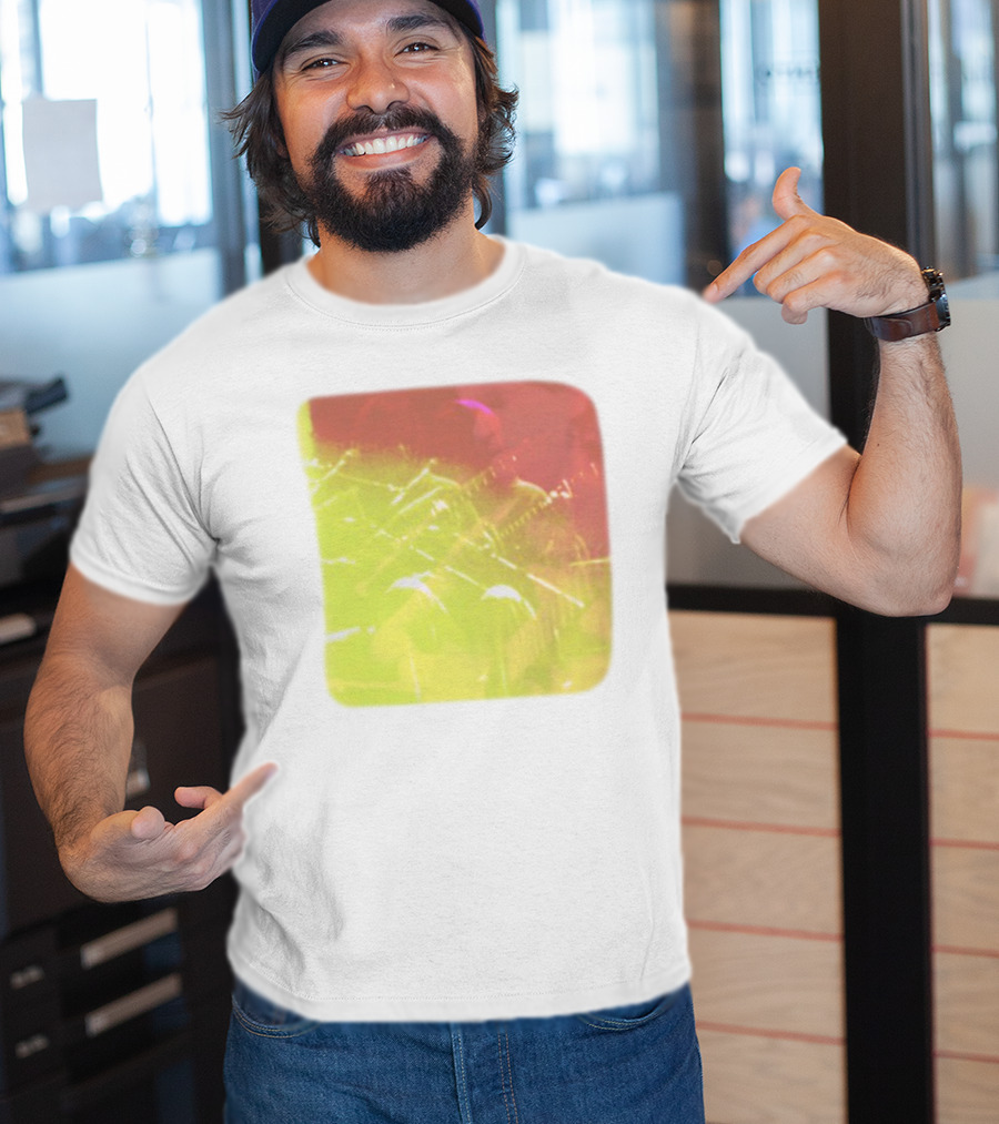 Big Thief Live At Revolution Hal Multicolored Guitar Overlay T-Shirt