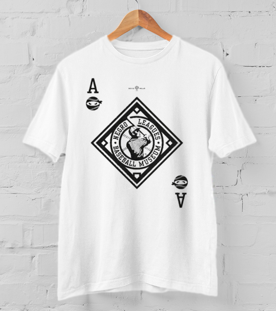 Negro Leagues Baseball Museum Black Aces Playing Card Style T-Shirt