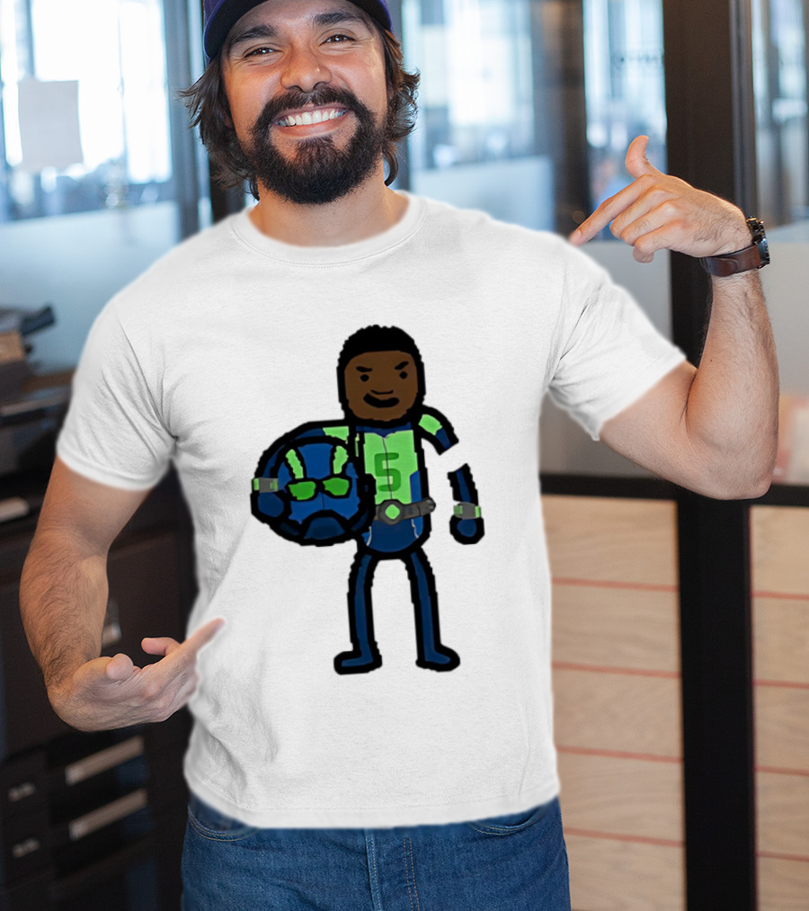 "Anthony Edwards No.5 Cartoon Ant-Man Style Minnesota Timberwolves" T-Shirt