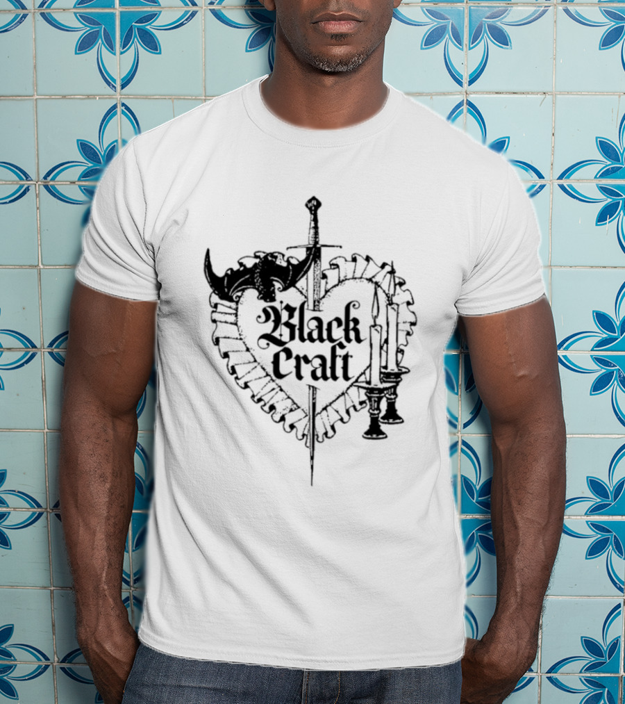 Blackcraft Cult Dagger Heart With Candles And Roses T-Shirt