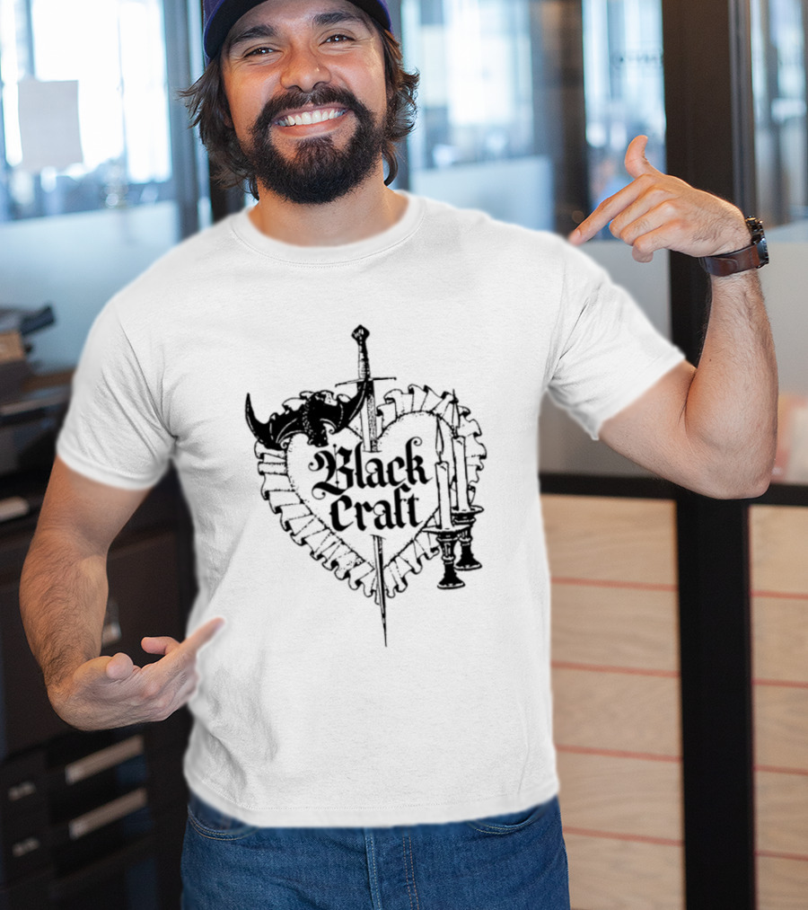 Blackcraft Cult Dagger Heart With Candles And Roses T-Shirt