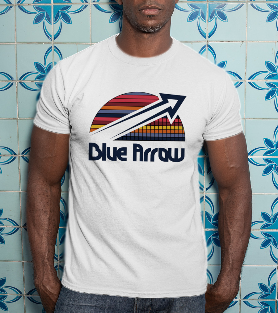 Blue Arrow Denver Nuggets Skyline 2025 T-Shirt