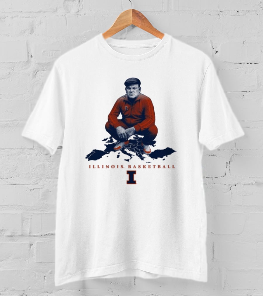 Bret Bielema Illinois Basketball Fighting Illini Coach Bradimir T-Shirt