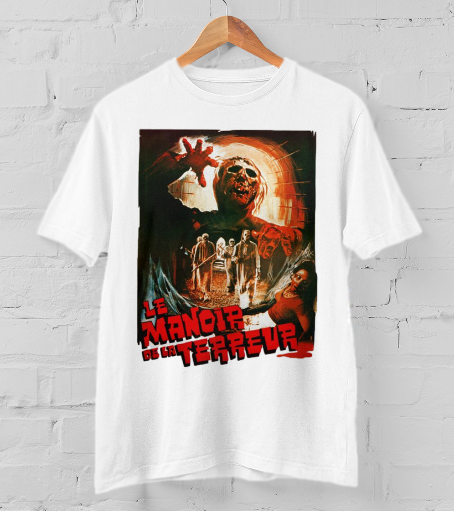 Le Manoir De La Terreur Horror Art T-Shirt