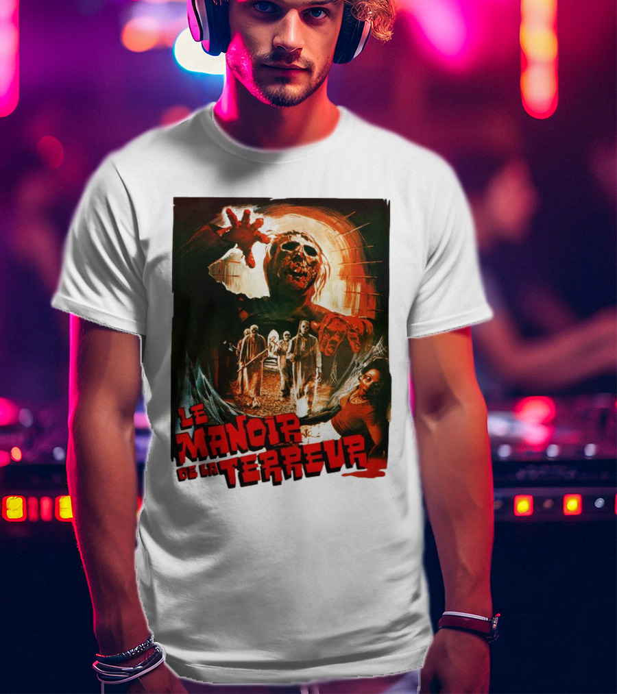 Le Manoir De La Terreur Horror Art T-Shirt