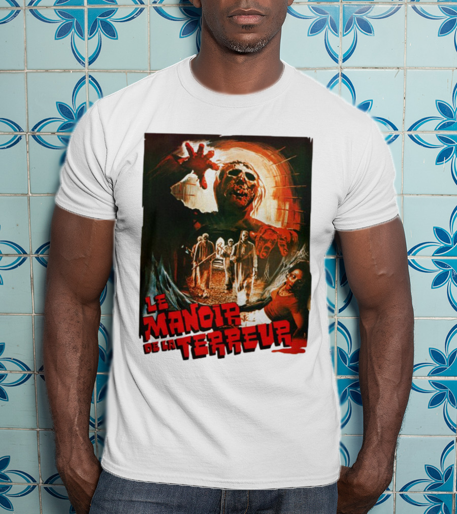 Le Manoir De La Terreur Horror Art T-Shirt