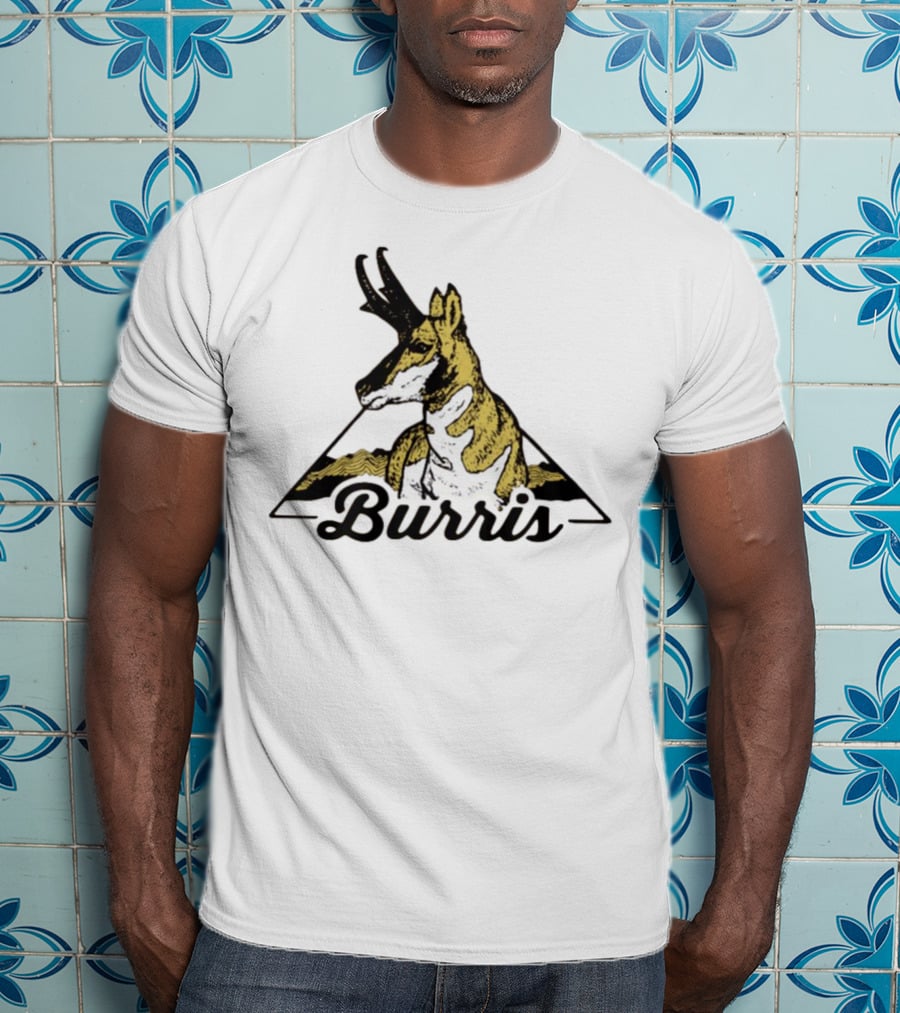Burris 24 Antelope Triangle Retro Graphic T-Shirt