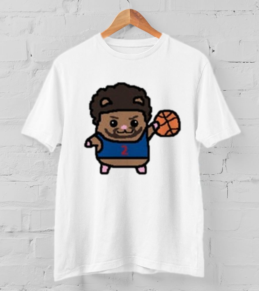 Cade Cunninghamster Basketball Cartoon Character Sportswear T-Shirt