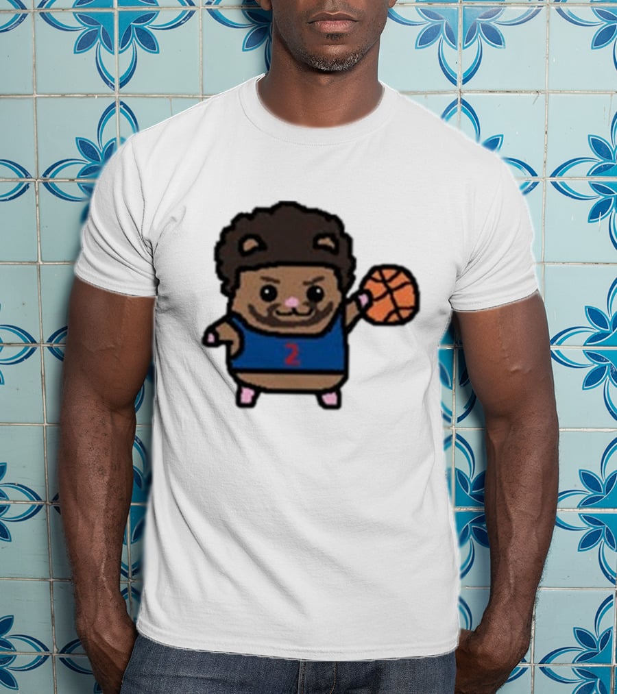 Cade Cunninghamster Basketball Cartoon Character Sportswear T-Shirt