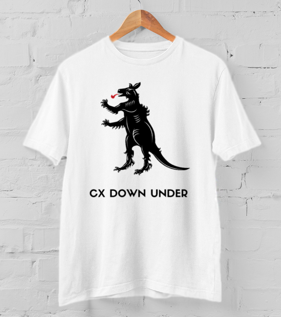 CX Down Under Bicycle Rider Kangaroo Of Flanders T-Shirt